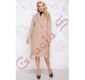 Женское пальто с прямым силуэтом